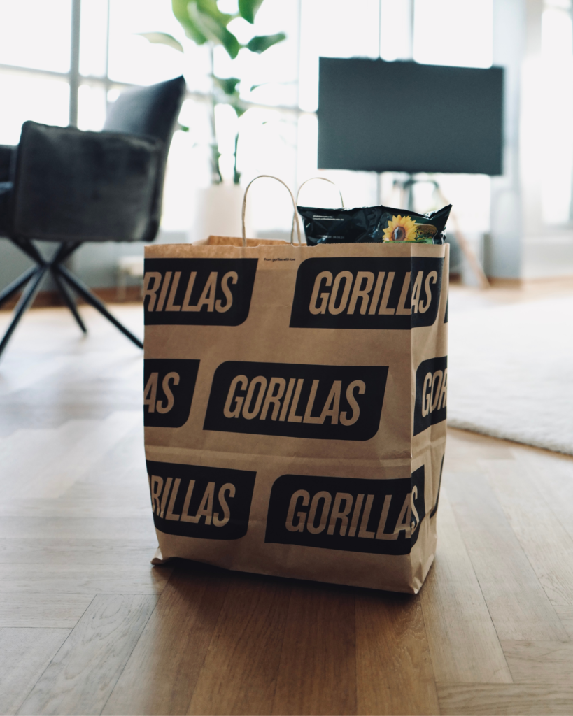 Gorillas Shopping back packaging