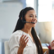 shot of a female agent working in a call center